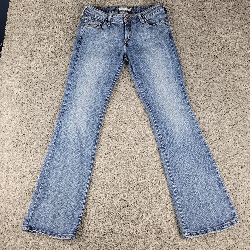 Levis Jeans Womens 6M Blue 545 Low Bootcut Medium Wash Stretch Western Cowgirl